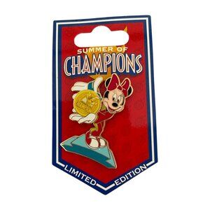 Disney Parks Summer of Champions Minnie Mouse Limited Edition Pin